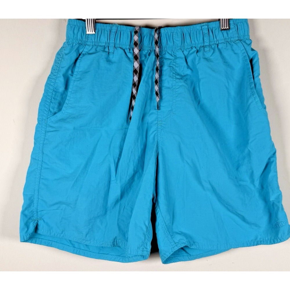 AFTCO Mens Shorts Small Teal Blue Stretch Fishing Outdoor Swim Quick Dry‎